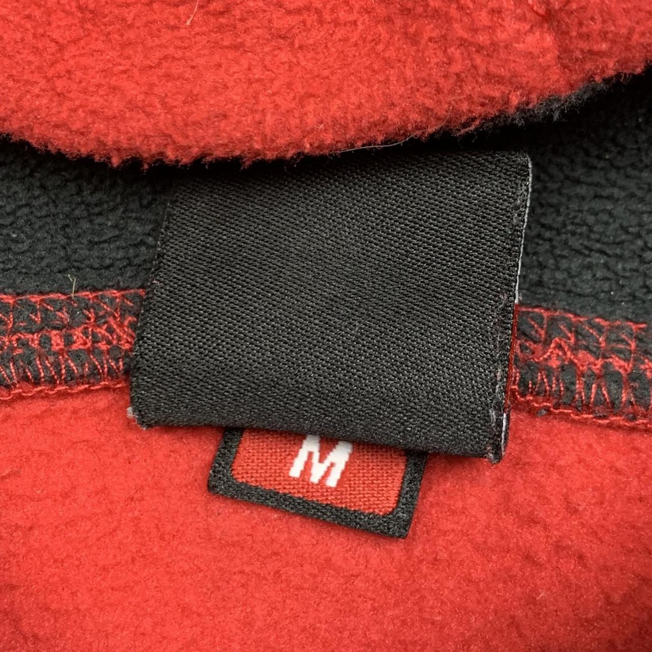 Rip Curl 00s red graphic fleece hoodie