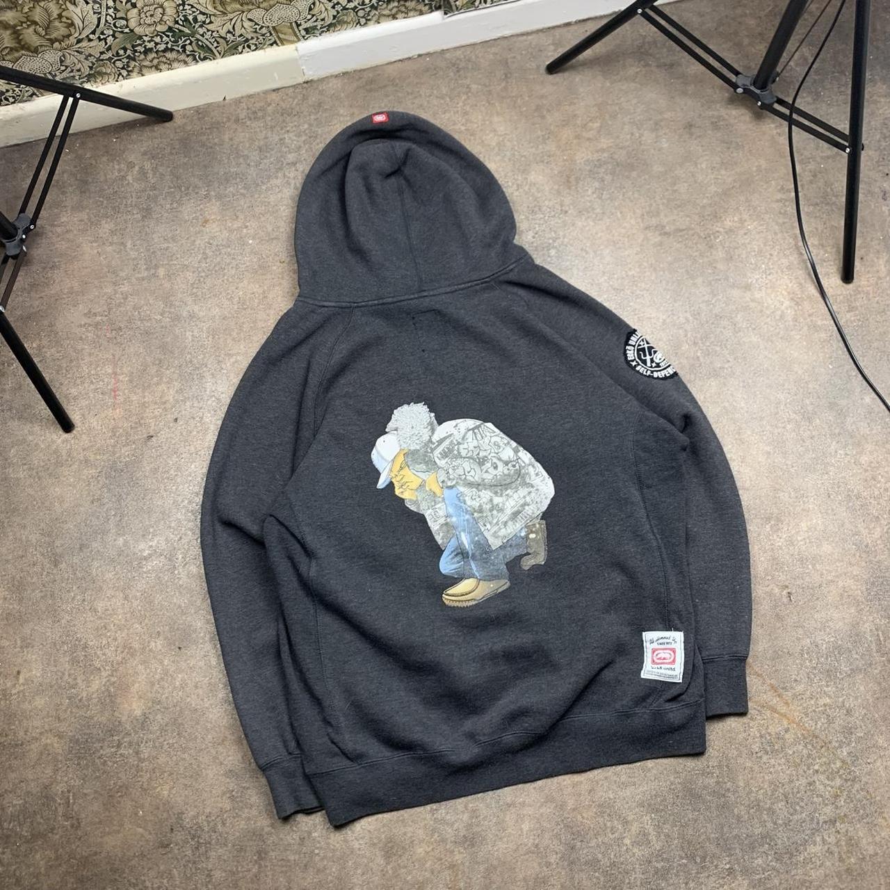 Ecko Unltd. 00s grey baggy hoodie