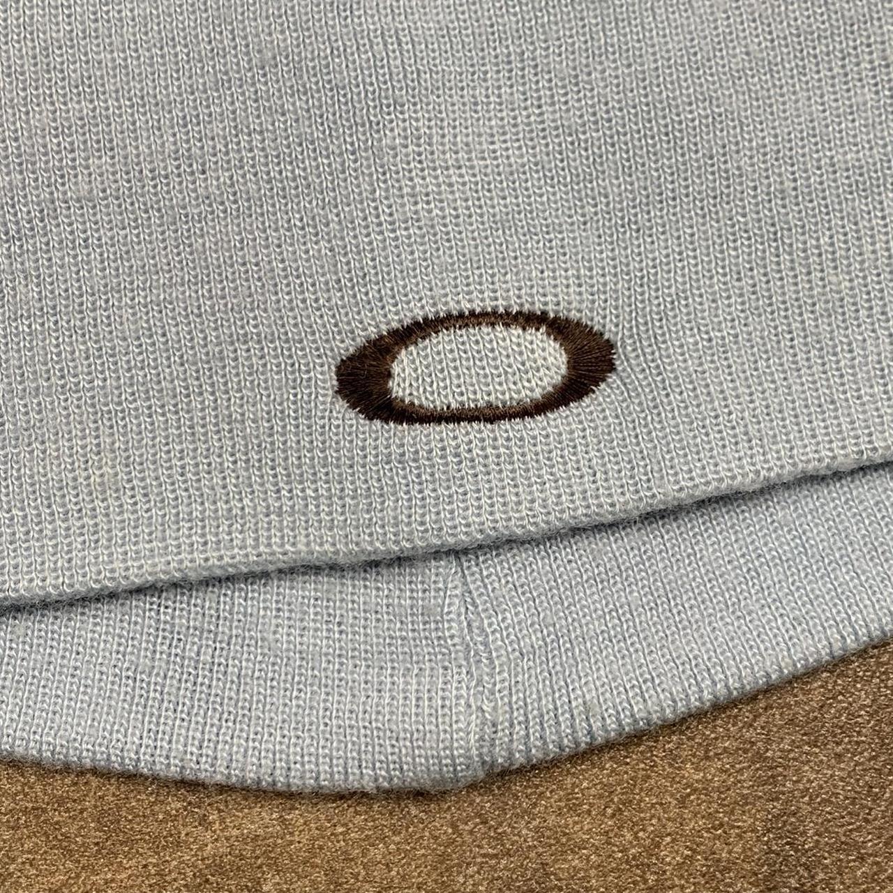 Oakley Software 00s light blue logo skully beanie