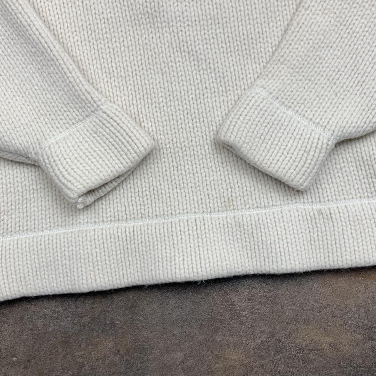 Animal 00s white cream chunky knit jumper