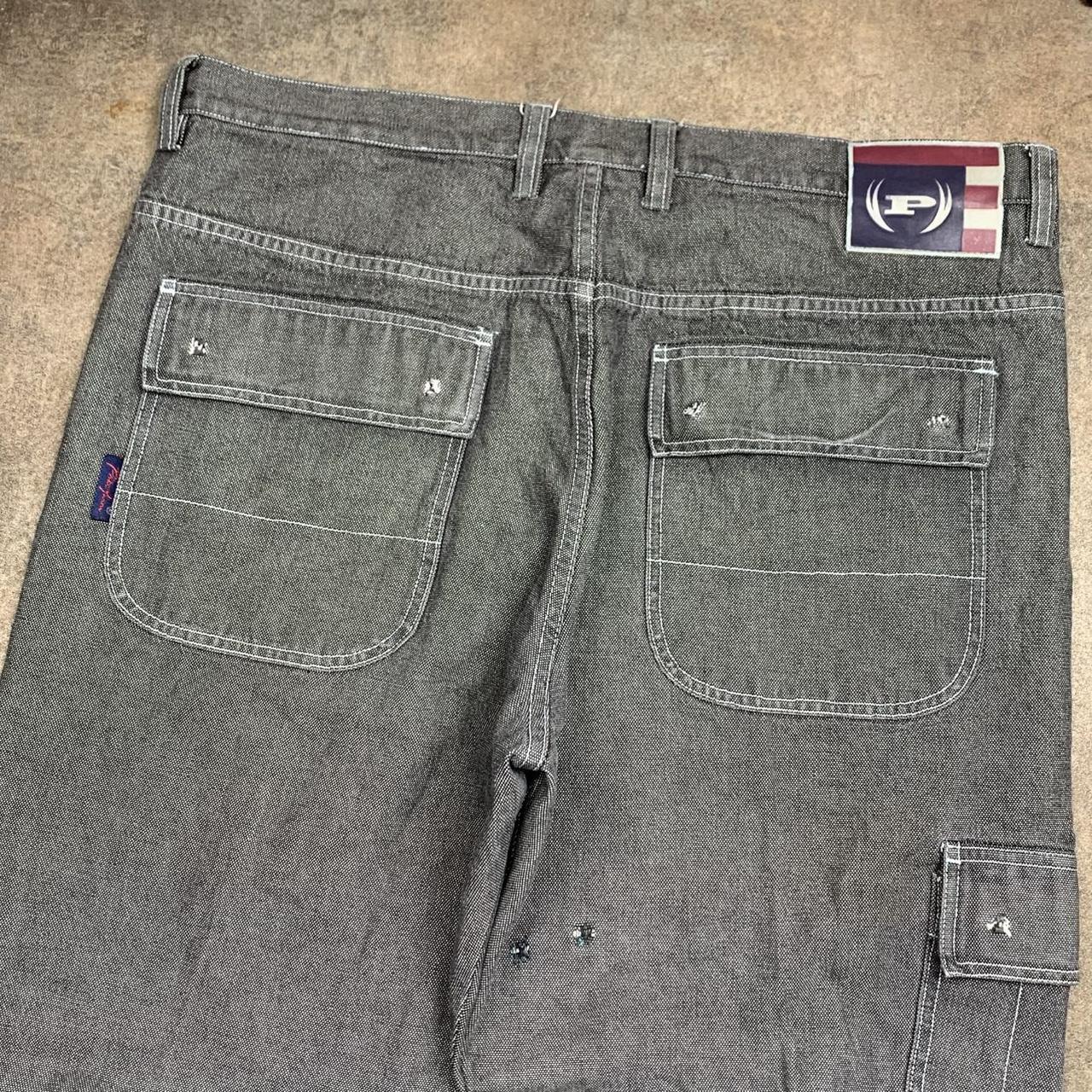 Phat Farm 00s baggy grey cargo denim jeans
