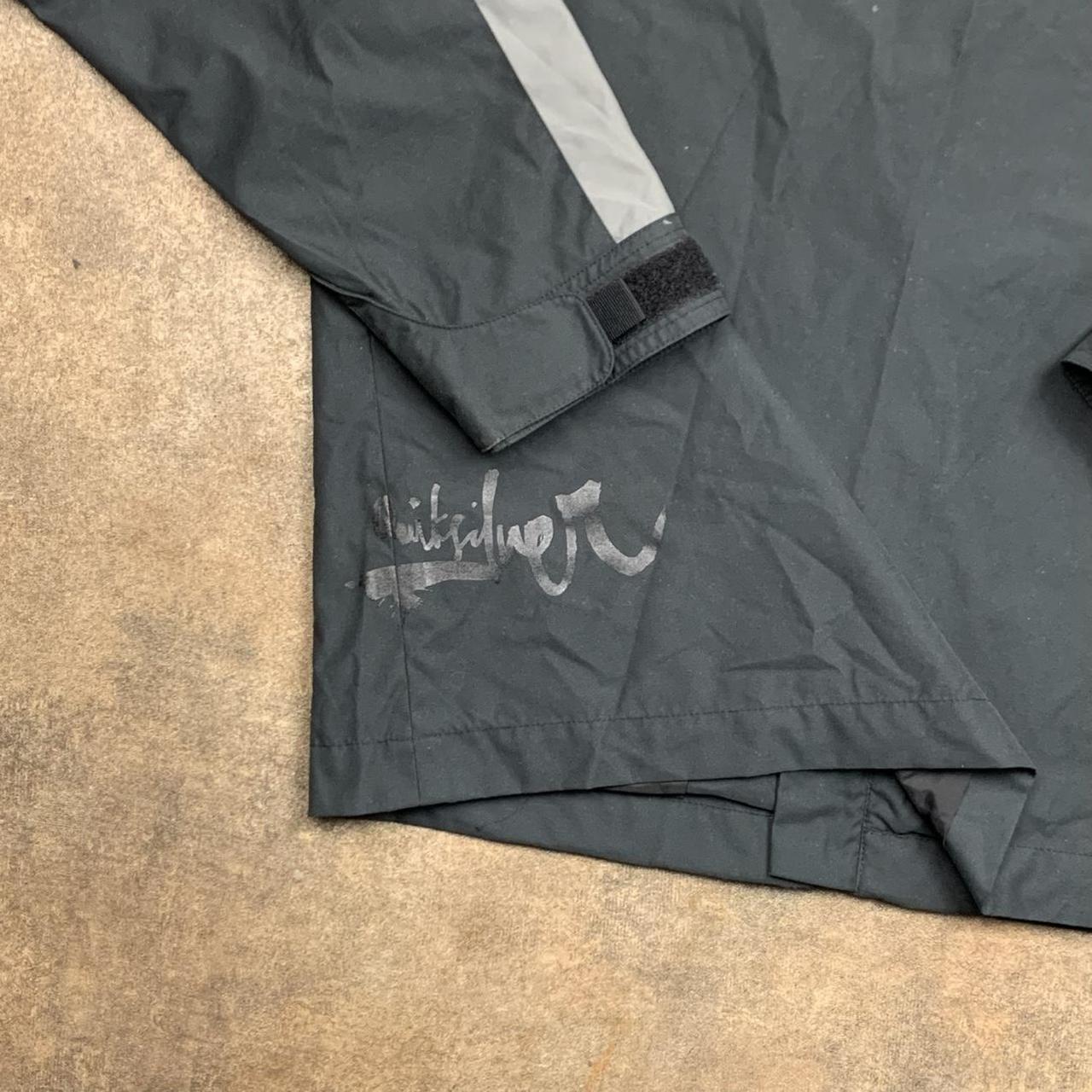 Quiksilver 90s black grey lined zip jacket