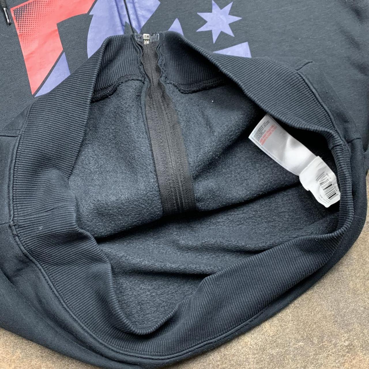DC Shoes 00s graphic black boxy zip hoodie