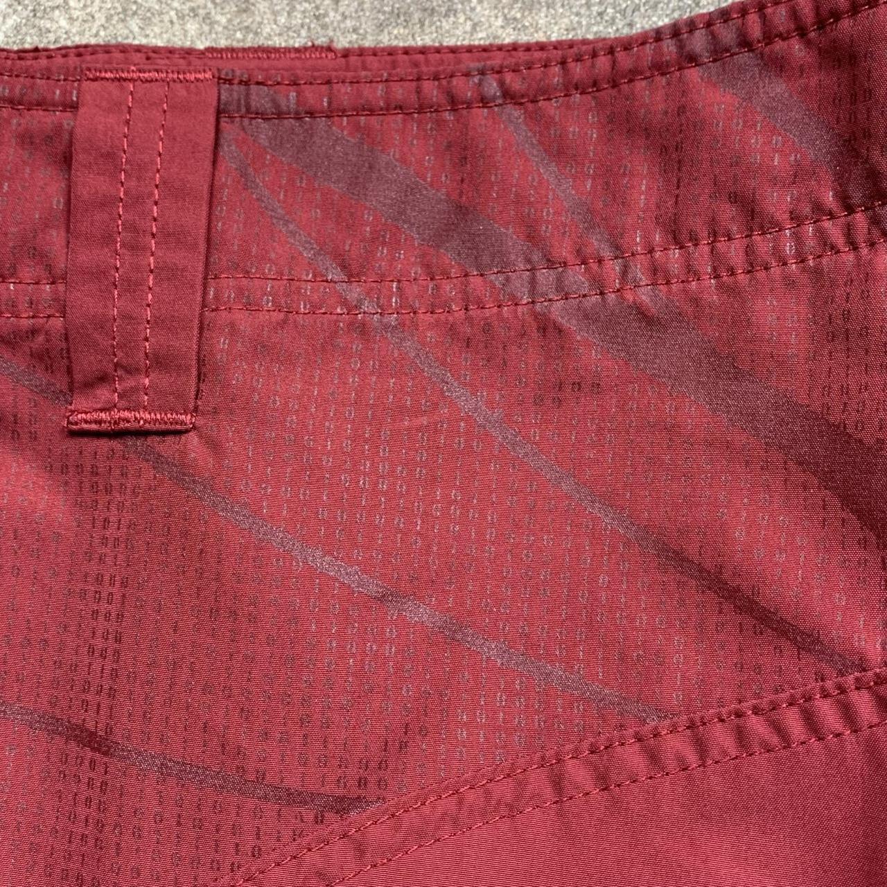 Oakley Software 00s graphic red baggy cargo shorts