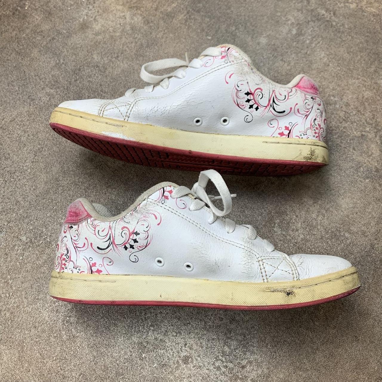 DC Shoes Pixie 3 00s white pink chunky trainers