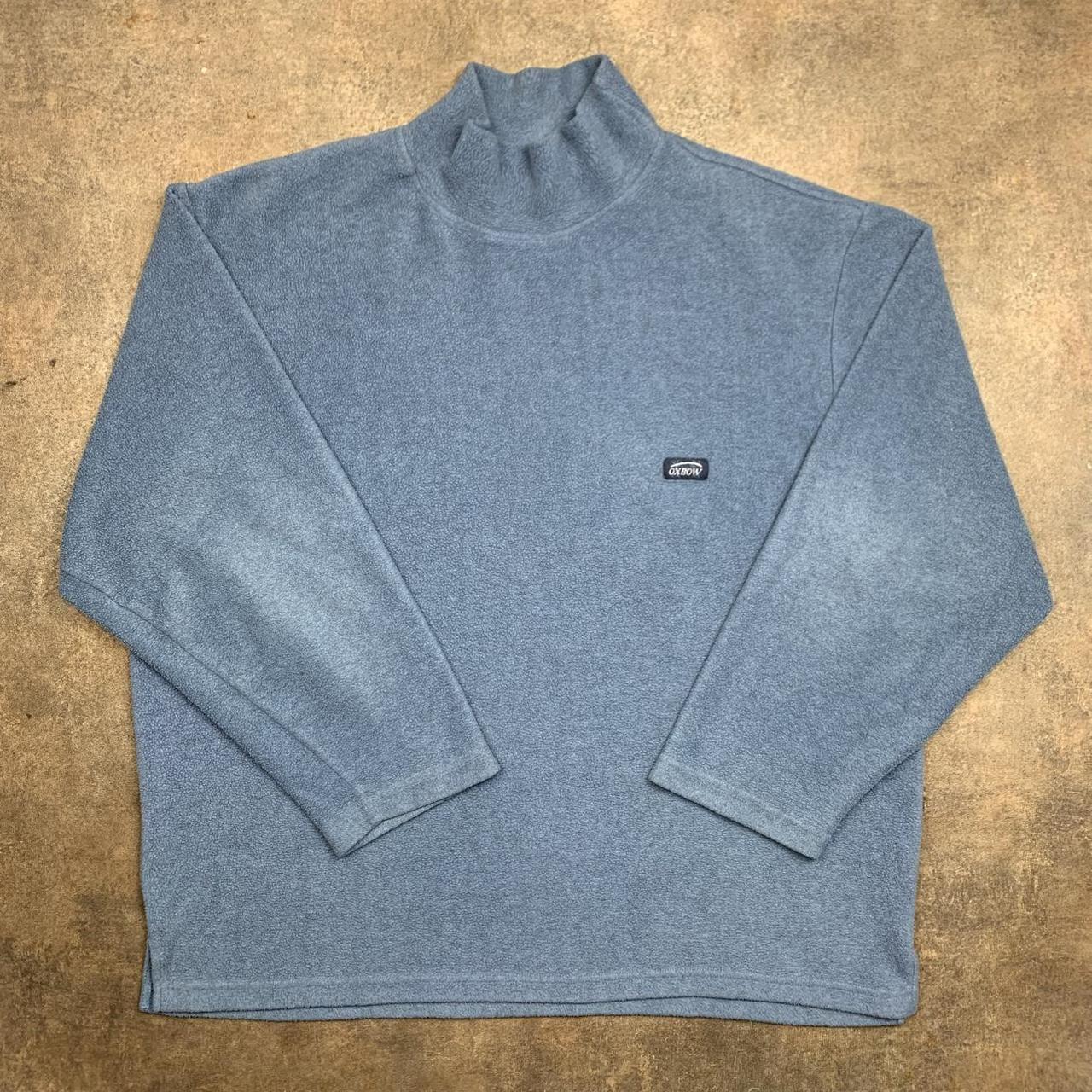 Oxbow 00s graphic blue knit sweater