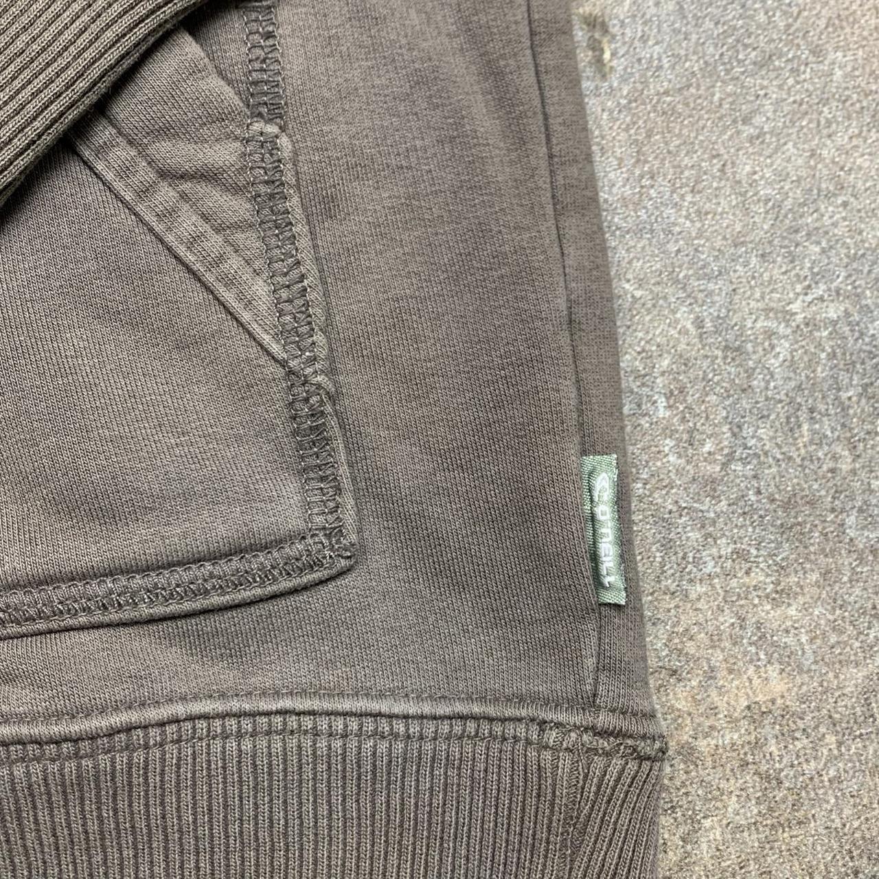 O'Neill 00s brown graphic boxy zip hoodie