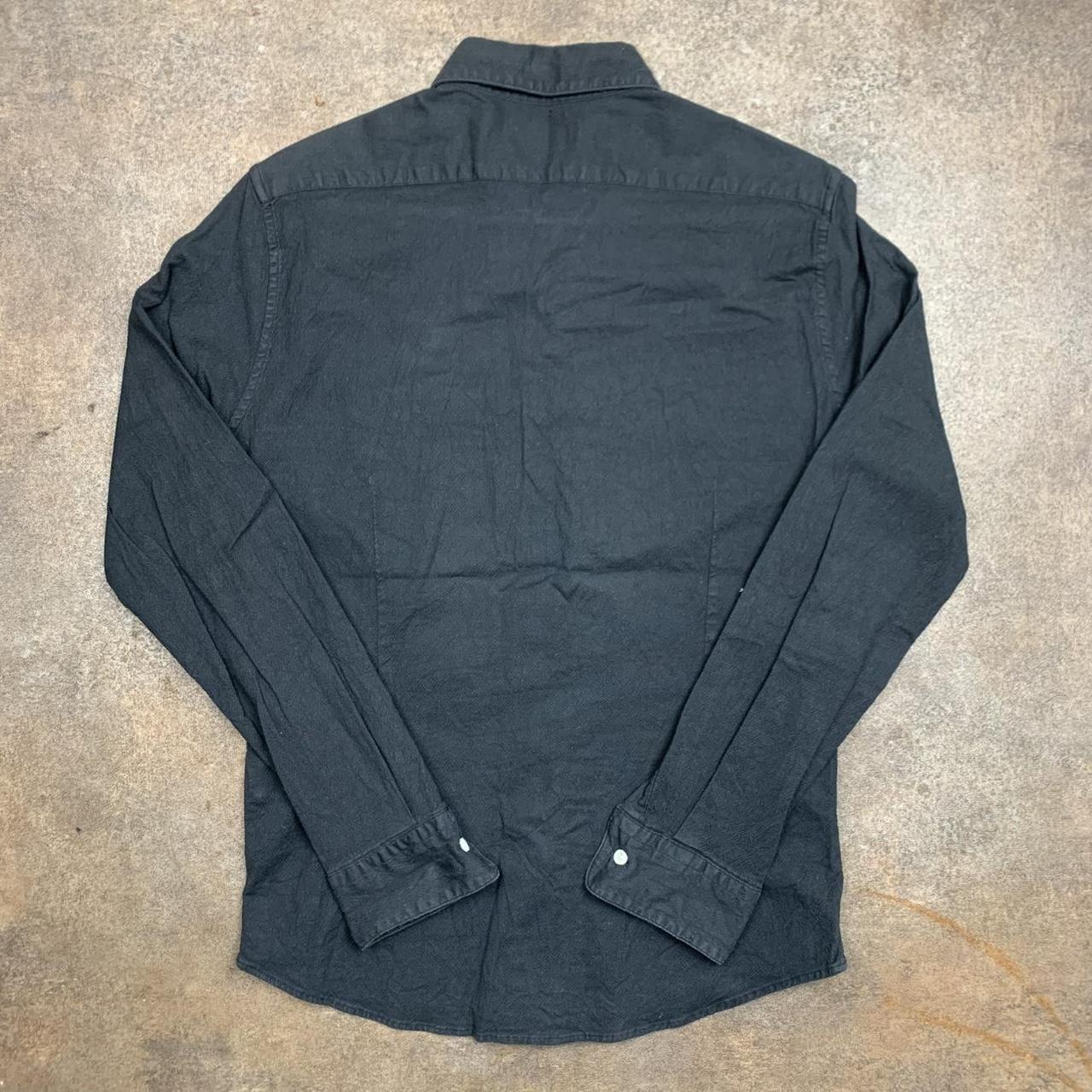 Nano Universe Atelier black formal long sleeve shirt