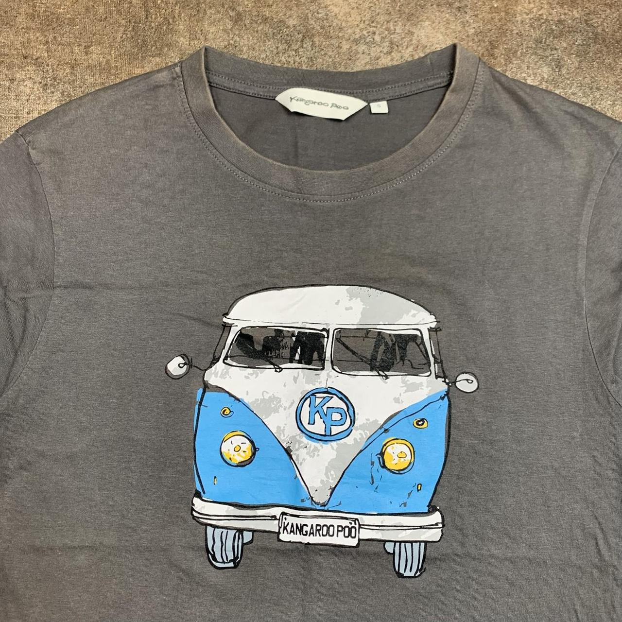 Kangaroo Poo 00s grey graphic tee