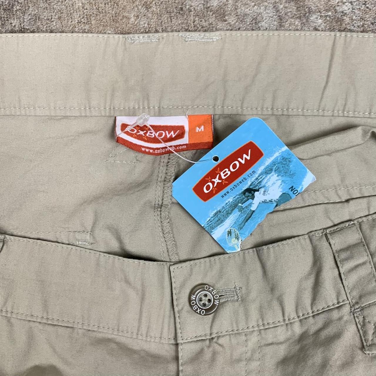 Oxbow 00s cream baggy cargo trousers