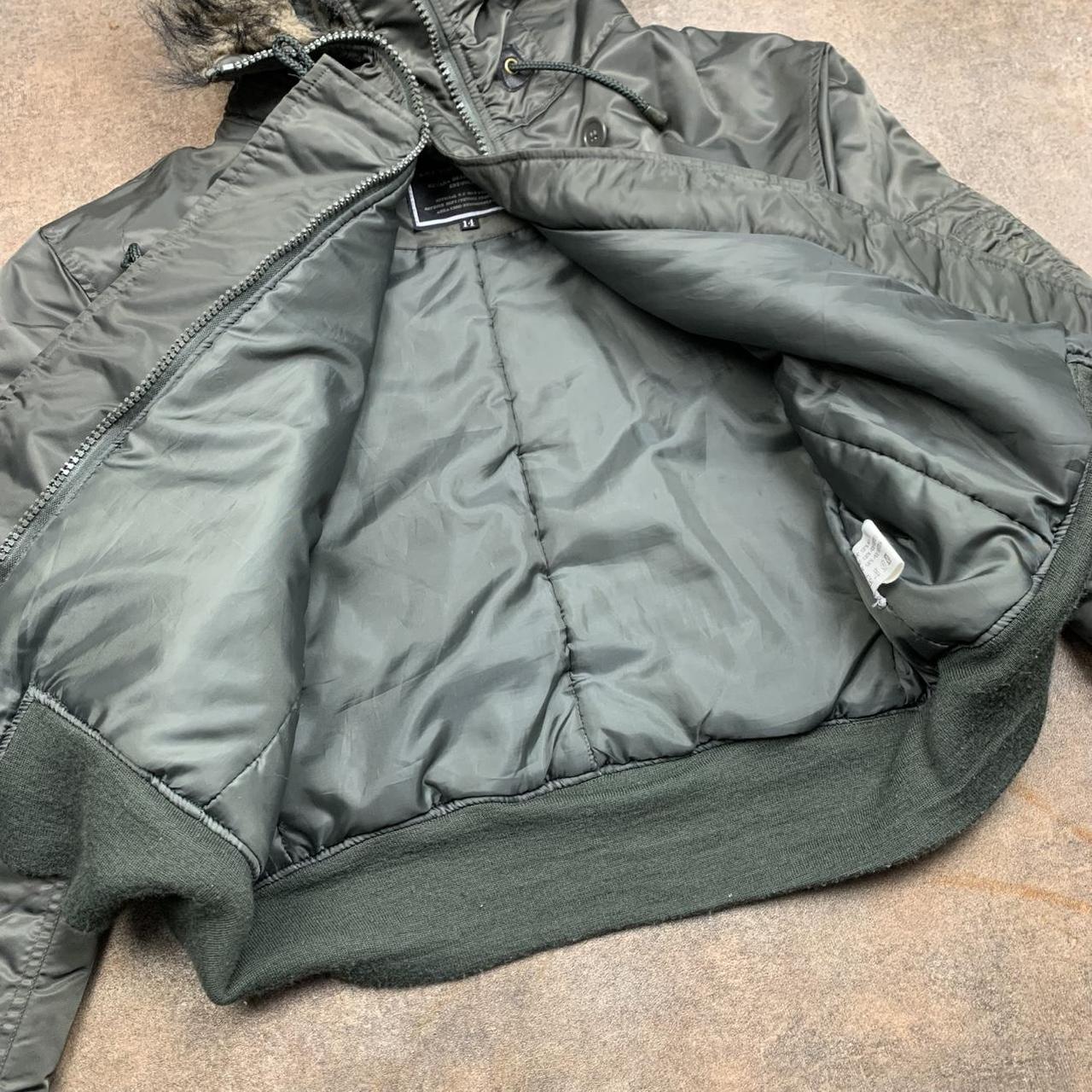 R.W.C Industries Inc. 90s military fur hood bomber jacket