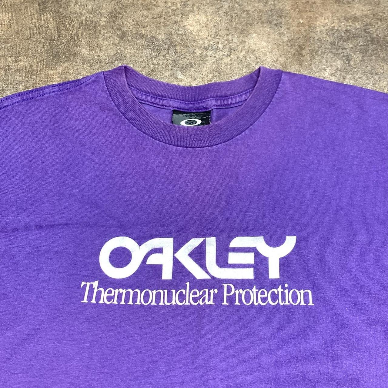 Oakley Software 00s purple faded graphic tee
