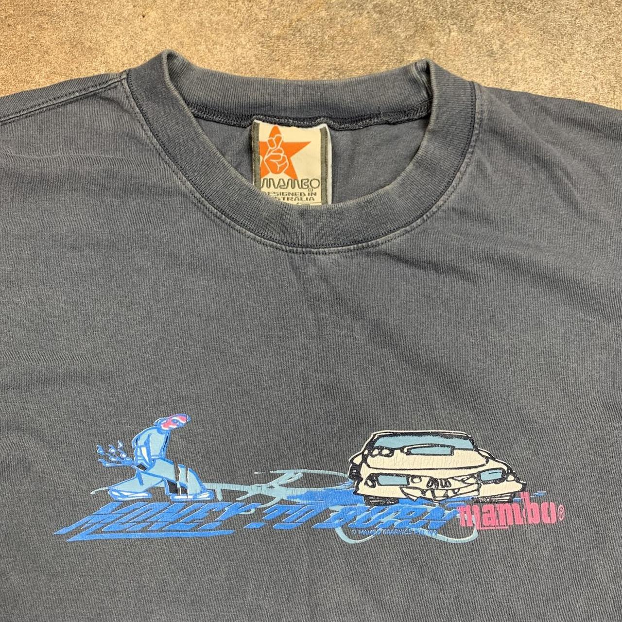 Mambo 90s graphic navy blue long sleeve tee