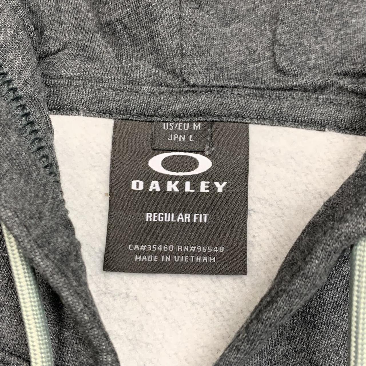 Oakley grey logo zip hoodie