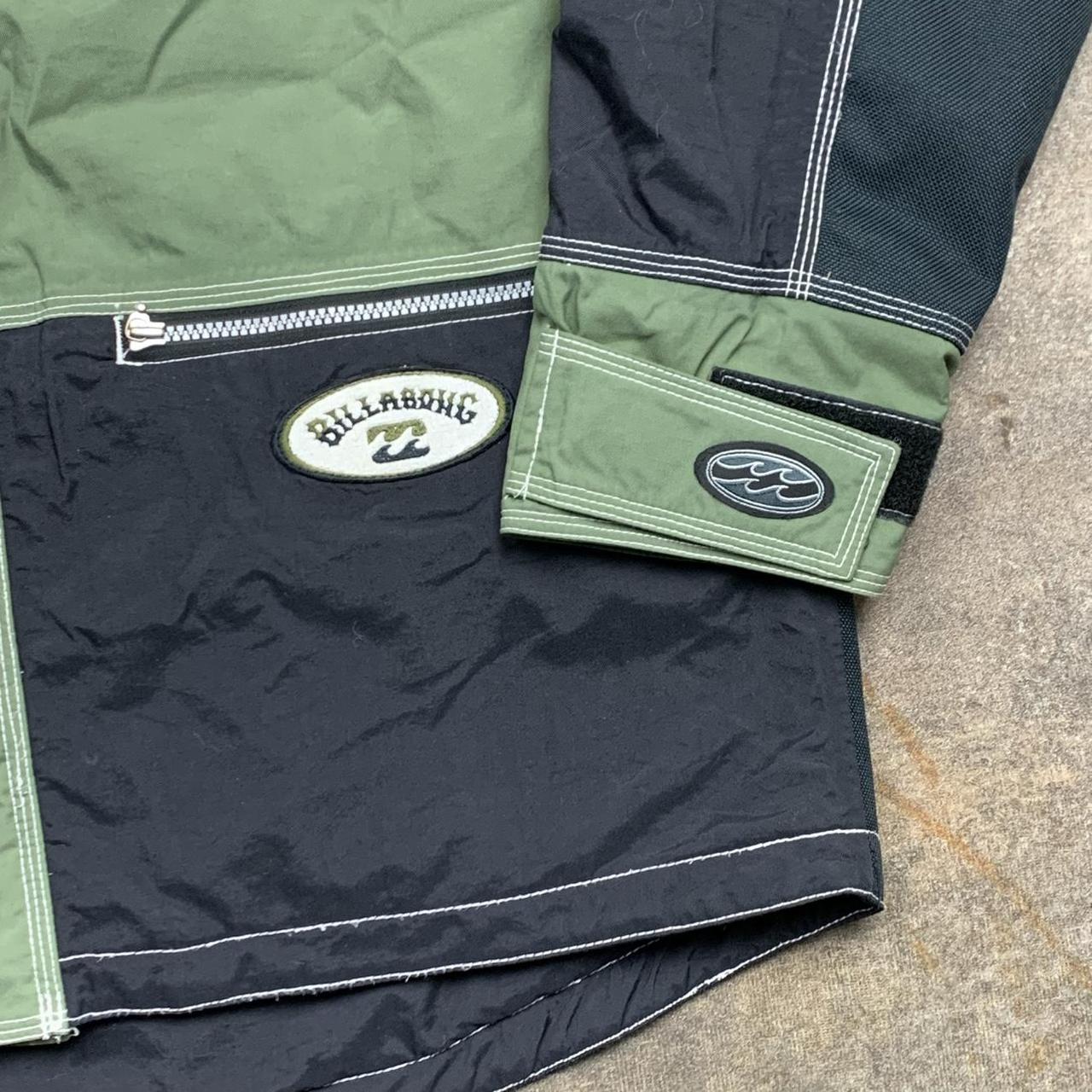 Billabong heavy weather 90s black green jacket