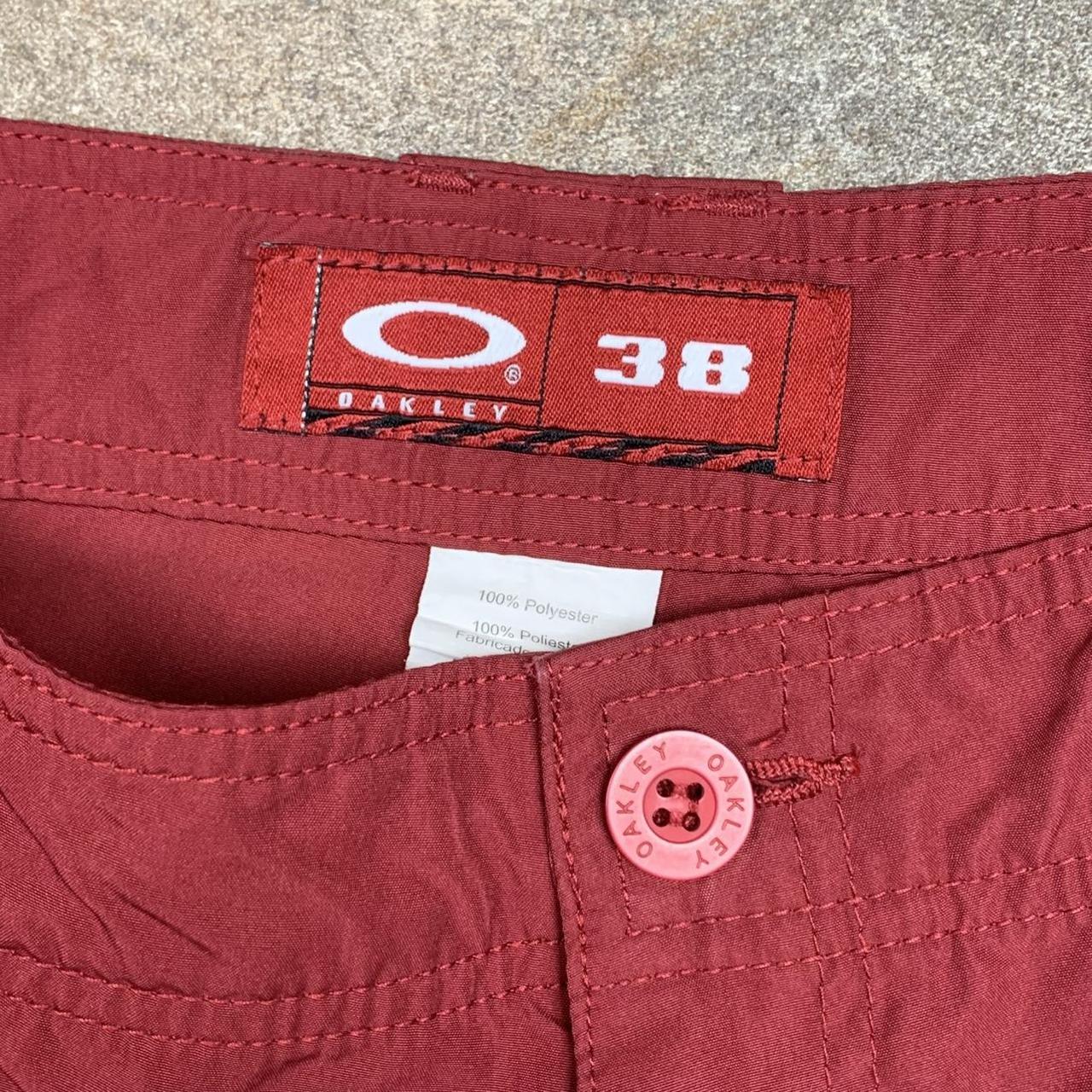 Oakley Software 00s graphic red baggy cargo shorts