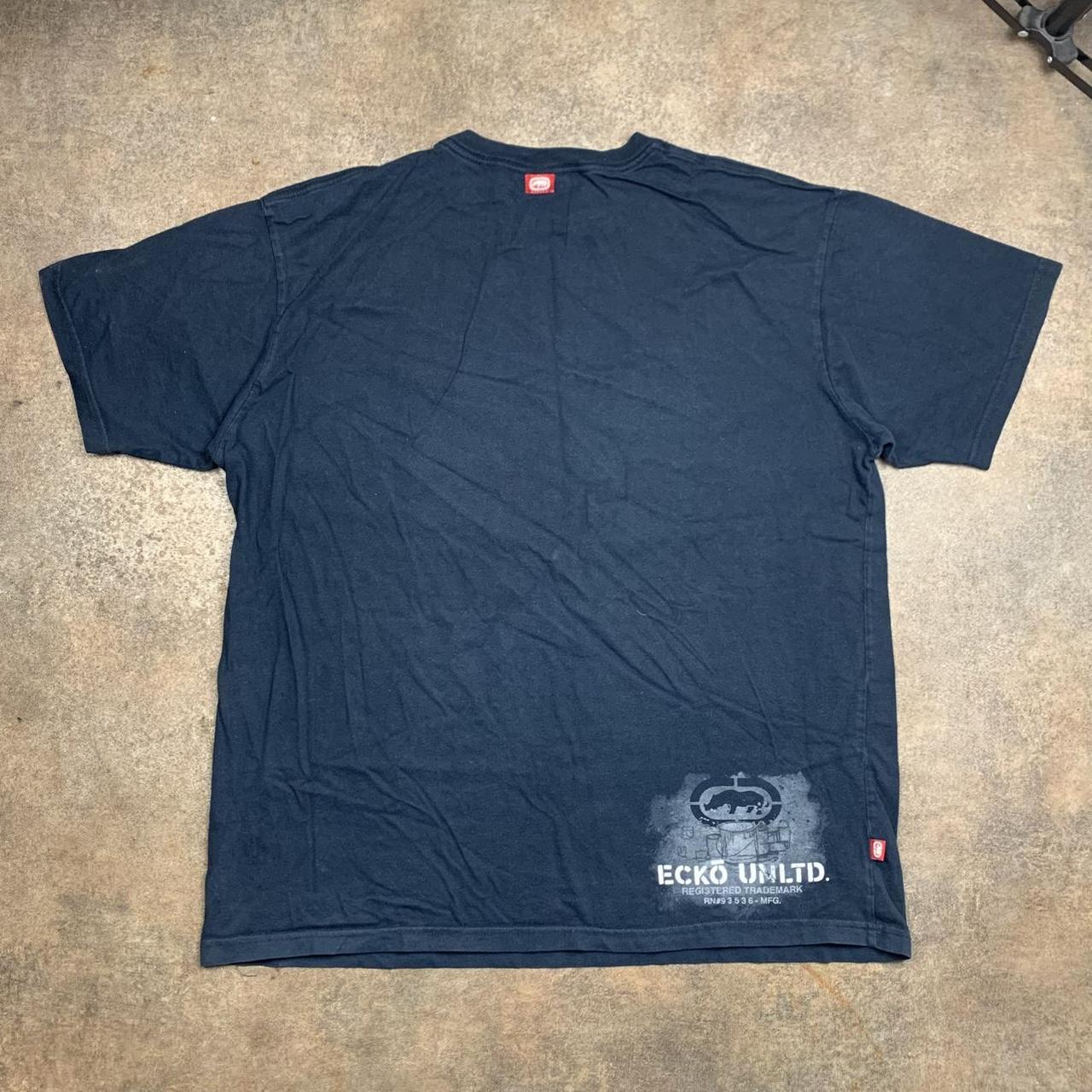 Ecko Unltd. 00s navy grey graphic tee