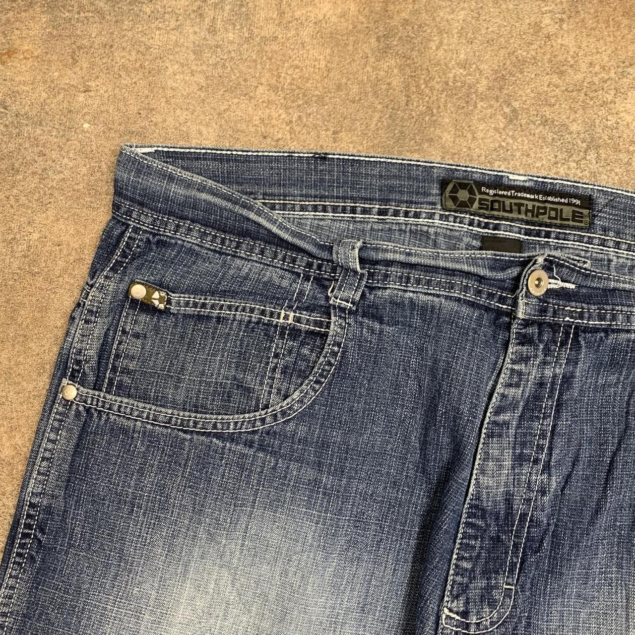Southpole 00s baggy washed navy blue denim jeans