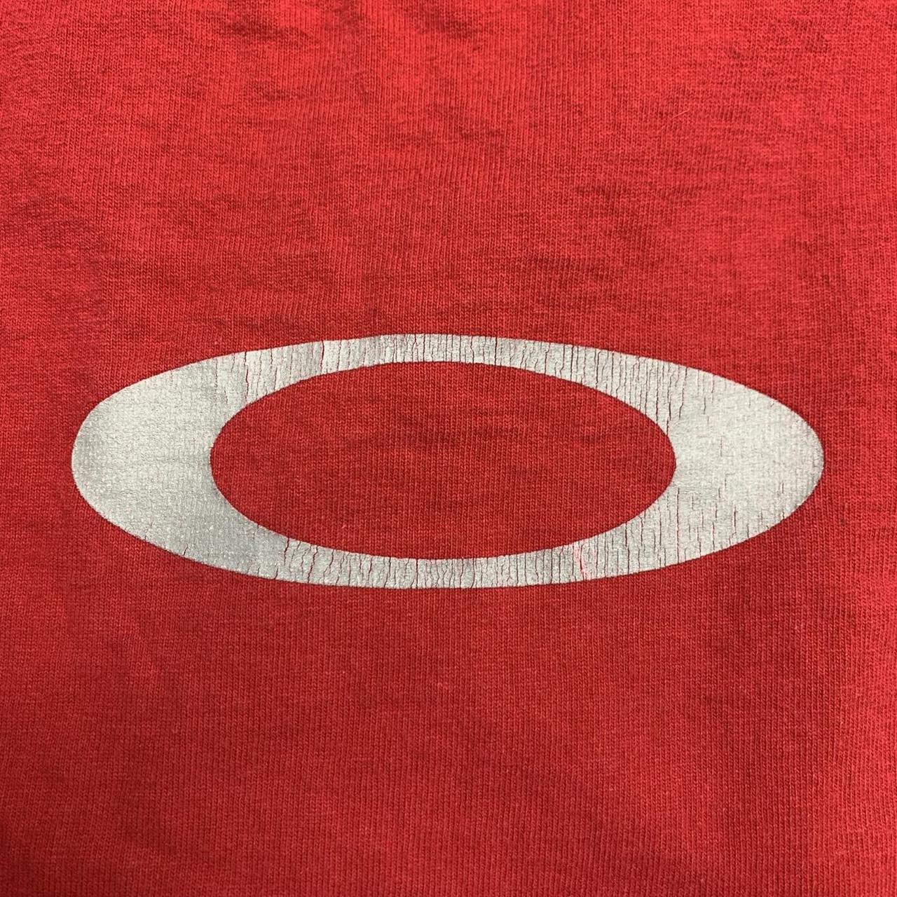 Oakley Software 90s red boxy logo tee