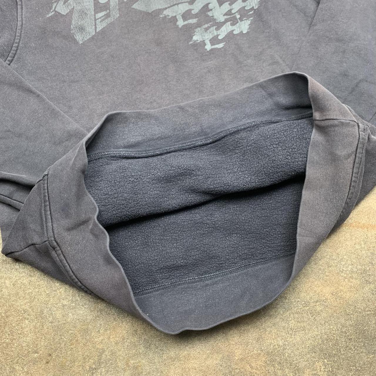 Billabong 00s navy-grey boxy graphic hoodie