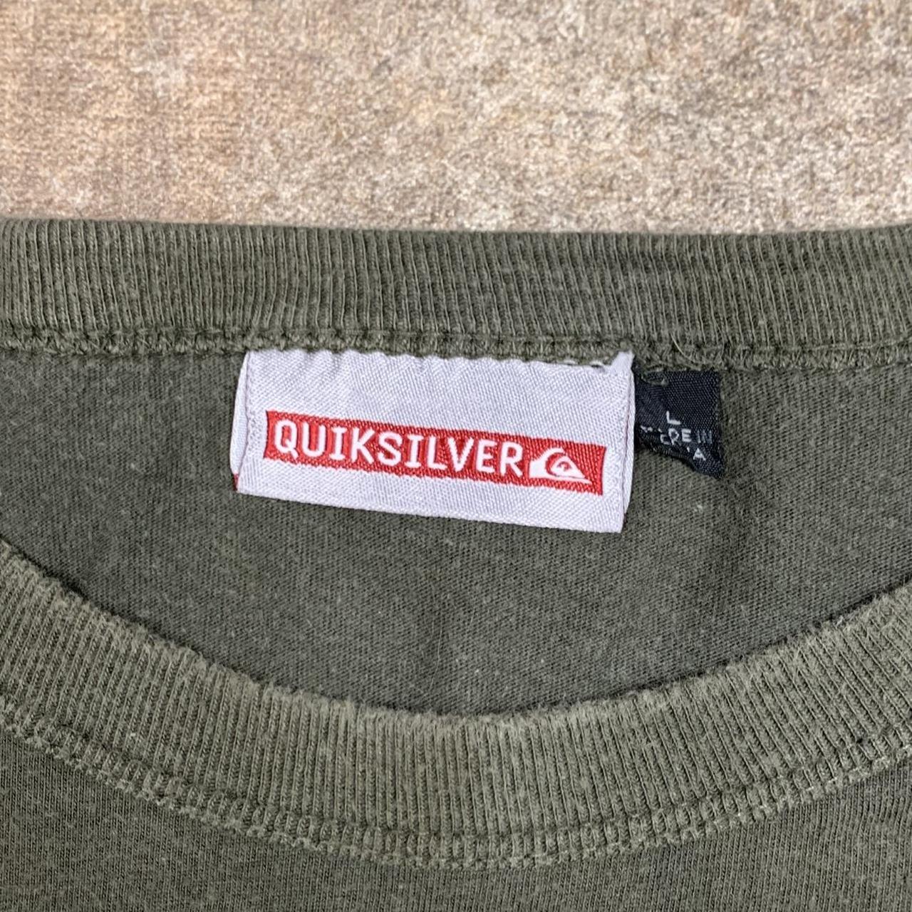 Quiksilver 90s graphic brown long sleeve tee