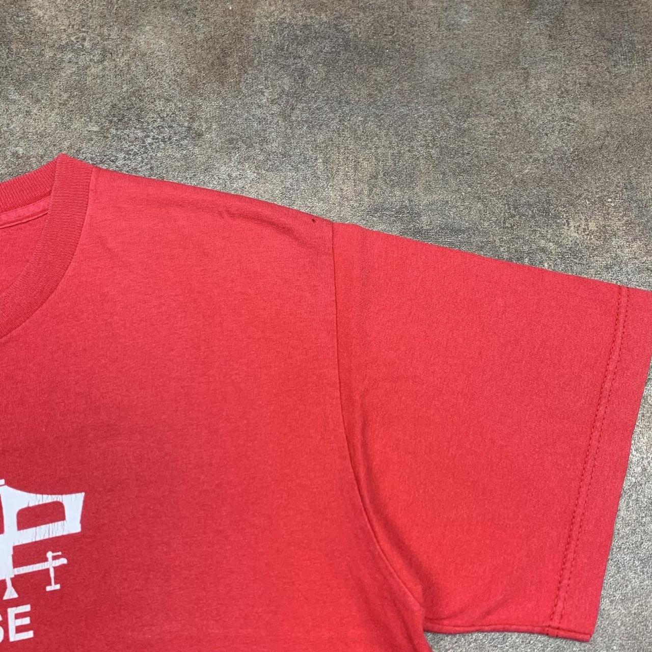 Stüssy 00s red boxy graphic tee