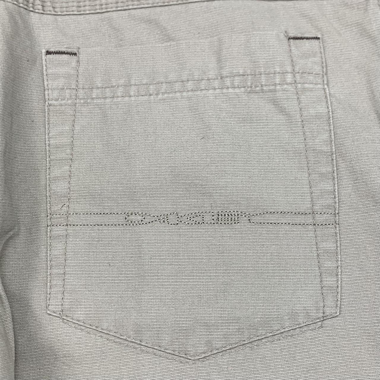 Oakley 00s cream beige baggy logo jeans