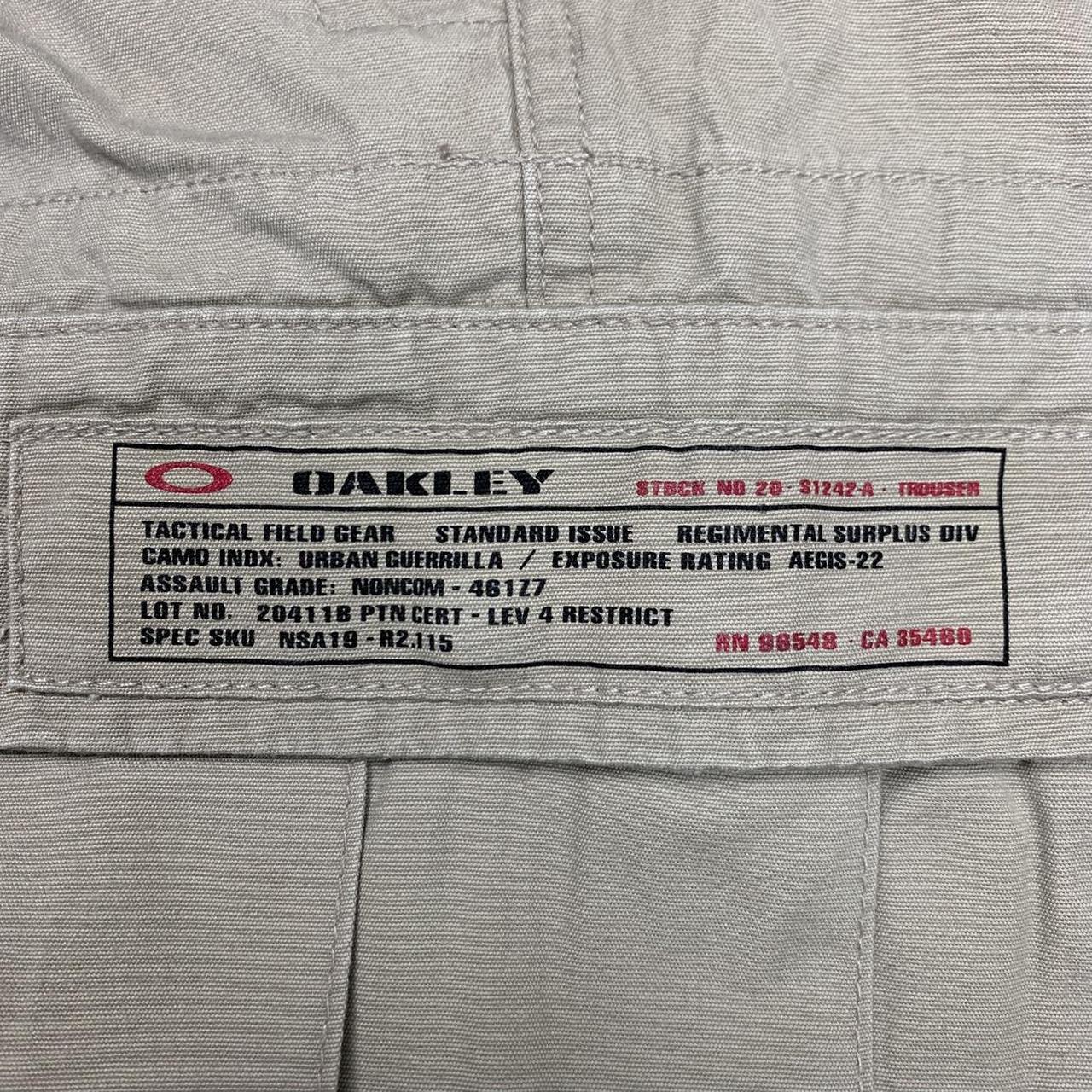 Oakley Software 00s cream graphic cargo trousers