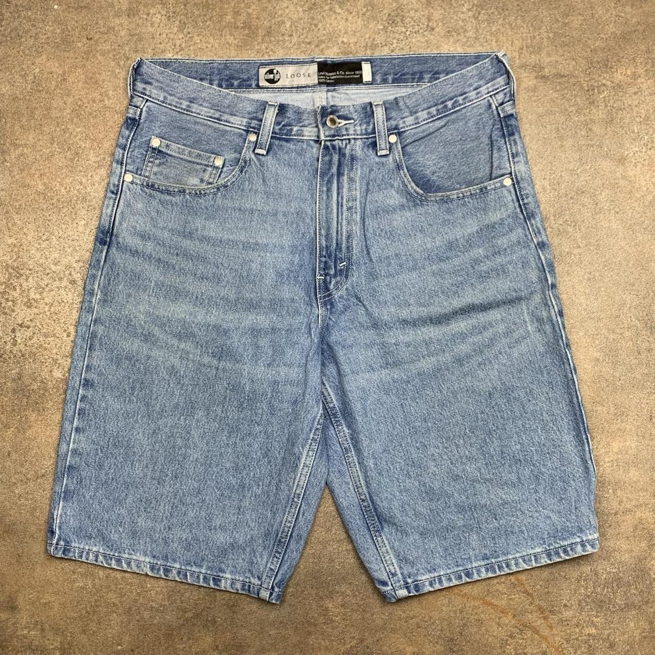Levi's Silvertab 00s baggy blue denim jorts