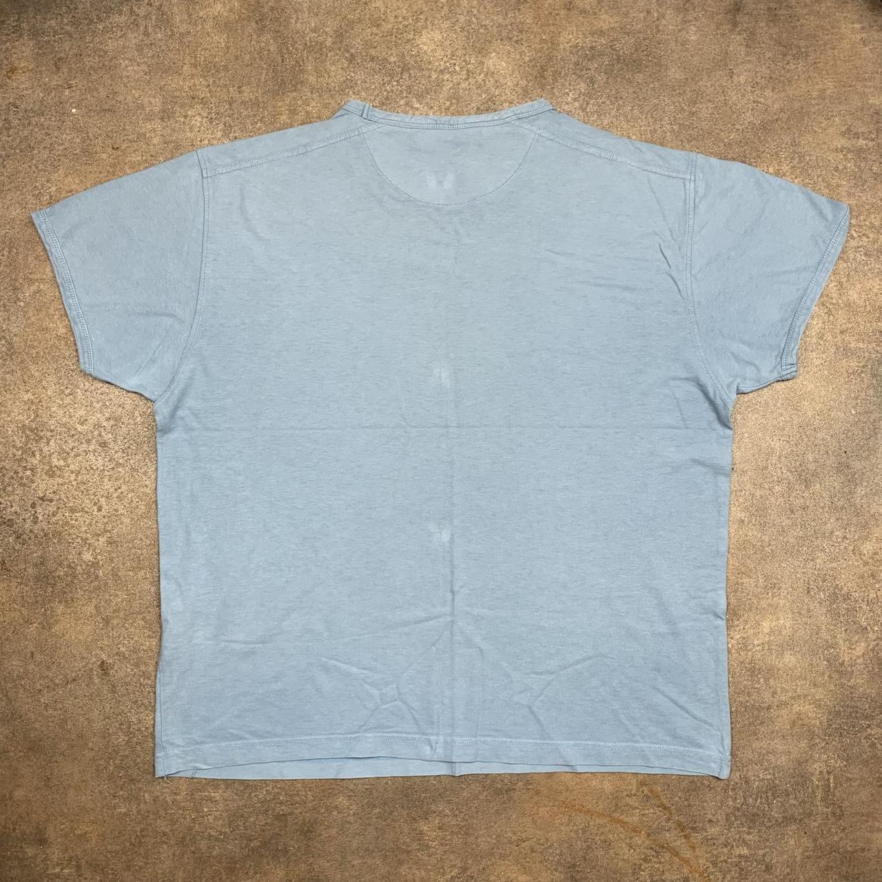 Quiksilver 90s light blue boxy graphic tee