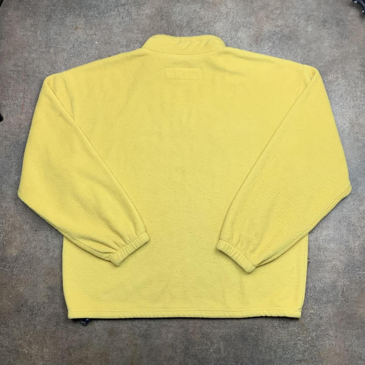 Quiksilver Polartec 90s yellow baggy fleece jumper