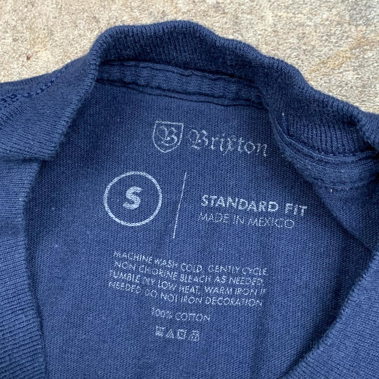 Brixton graphic navy long sleeve tee