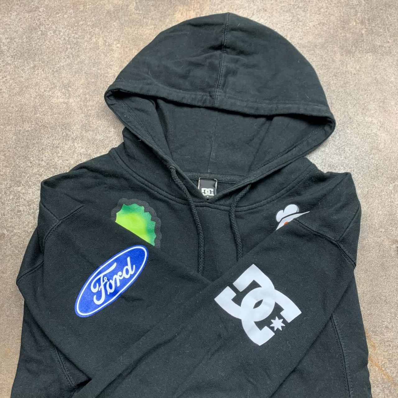 DC Shoes 00s Ken Block black grunge graphic zip hoodie