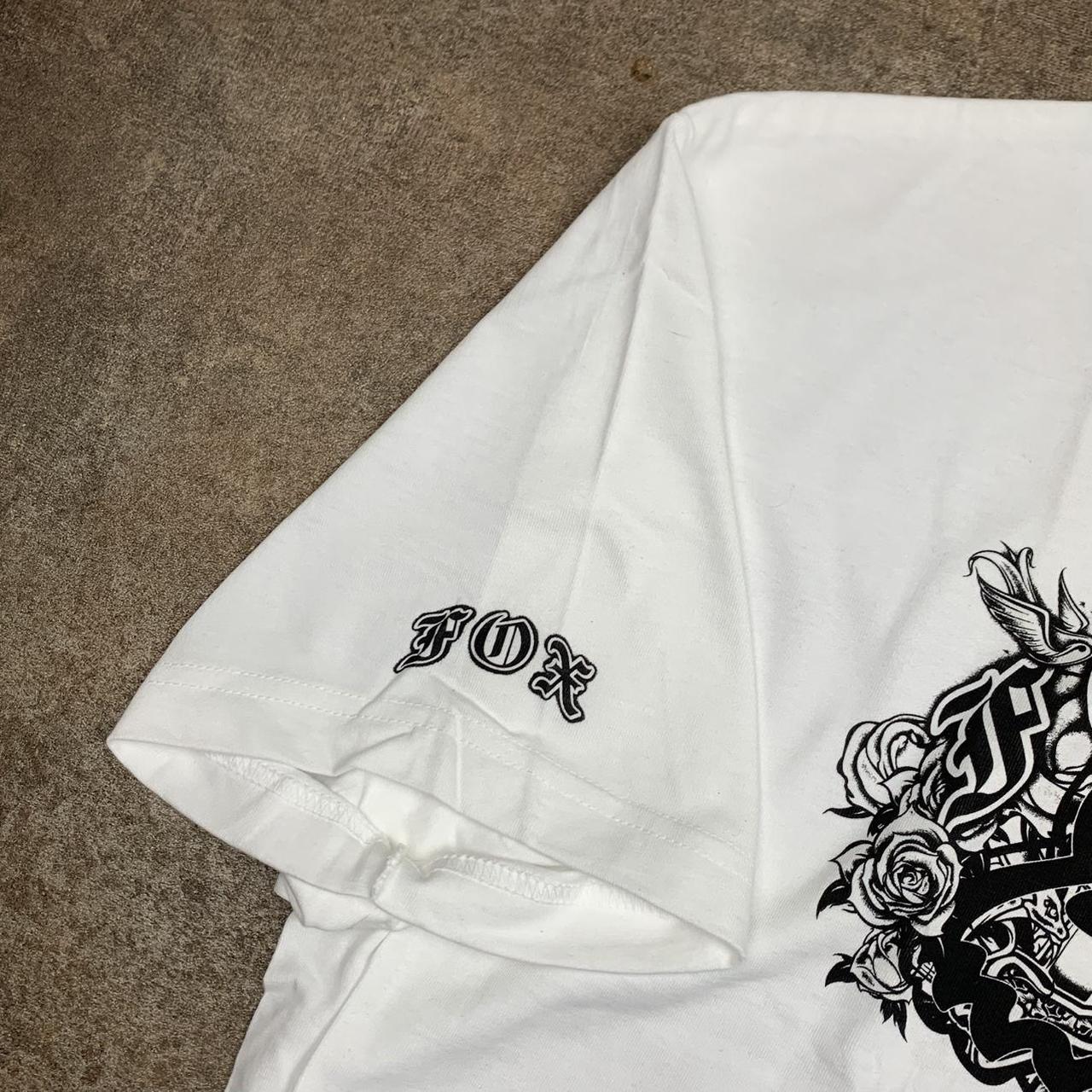 Fox Racing 00s white black graphic tee