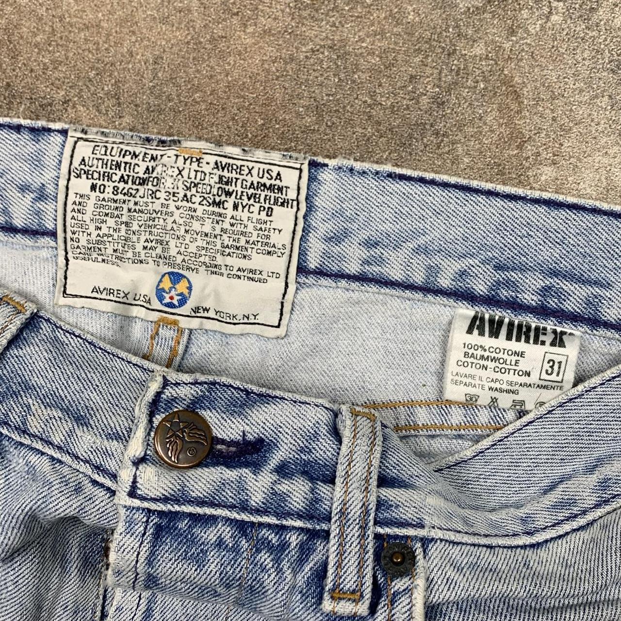 Avirex 00s pale blue denim jeans