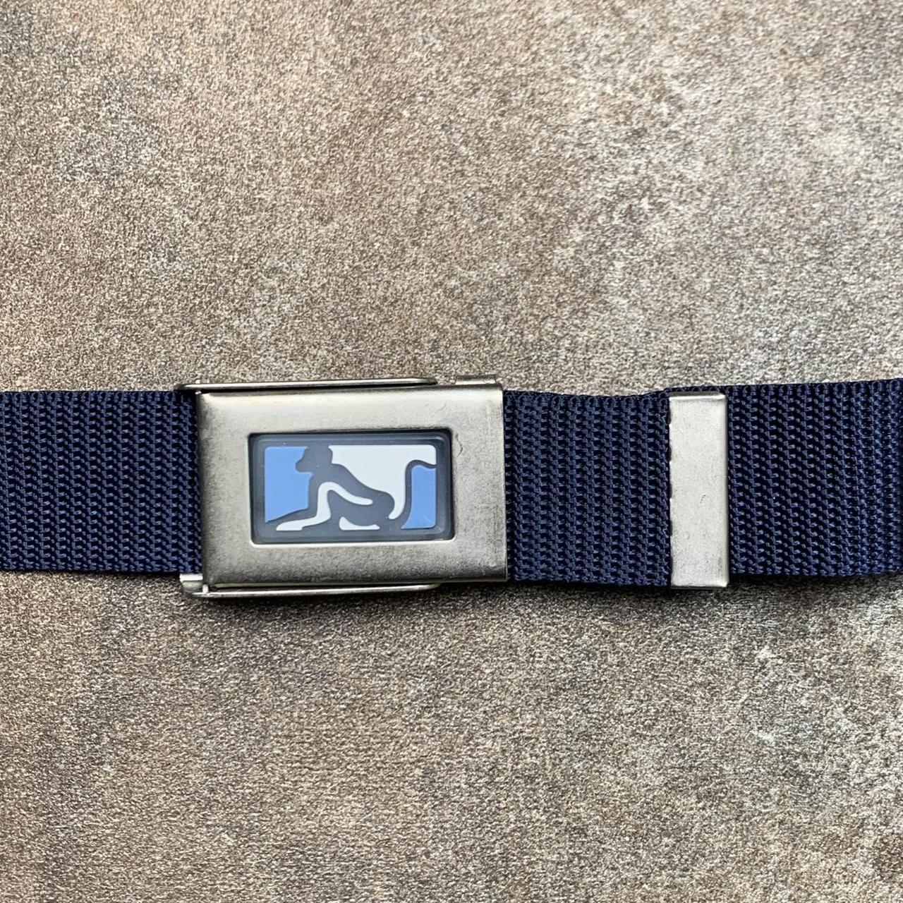 Drunknmunky 00s navy webbed buckle belt