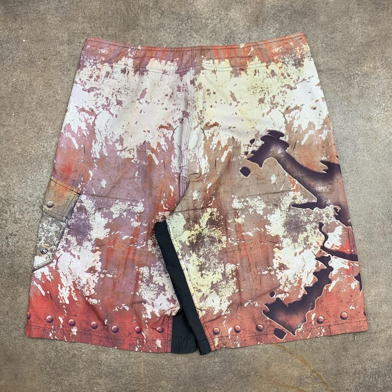 Oakley Software 00s rust skull baggy boardshorts