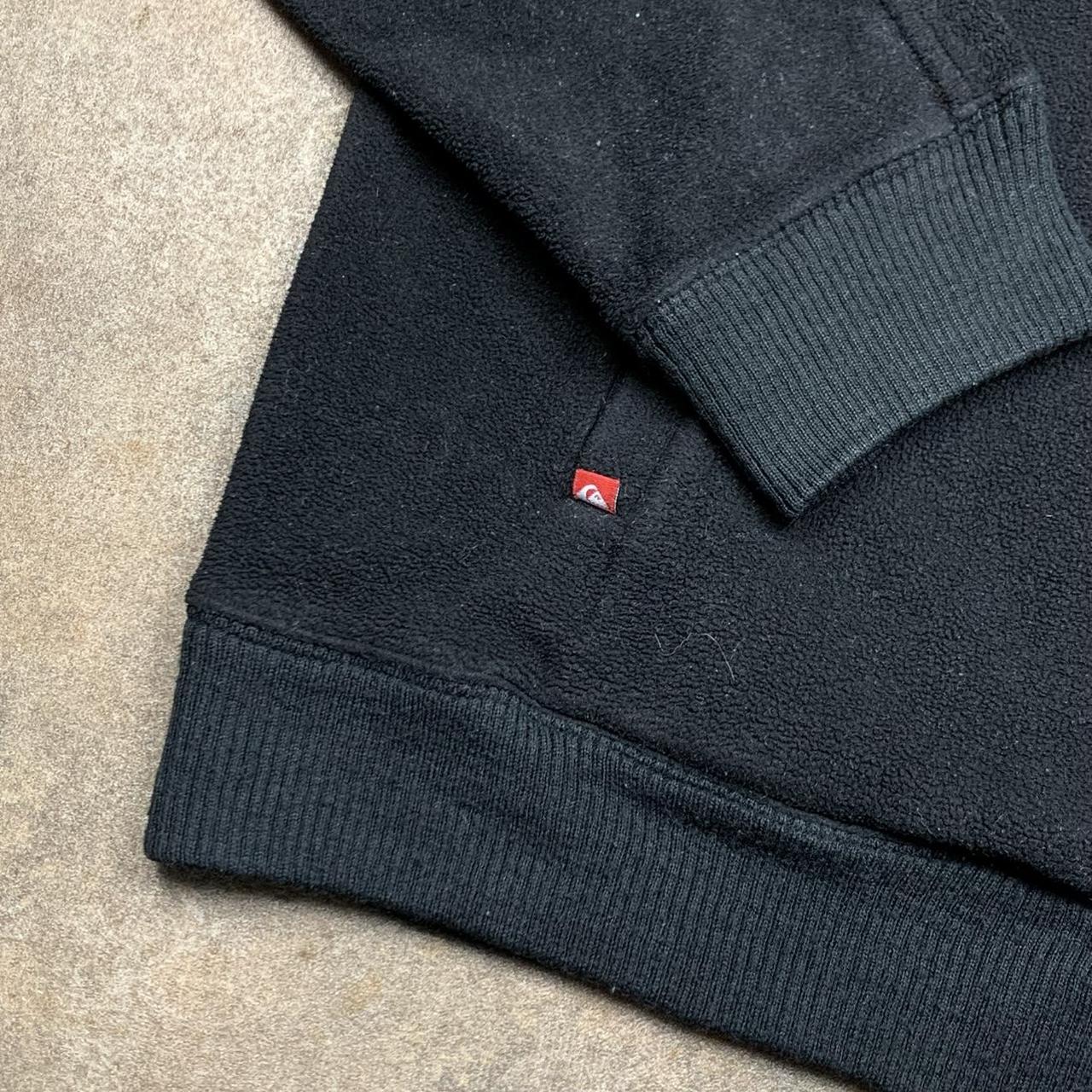 Quiksilver 00s black graphic zip fleece