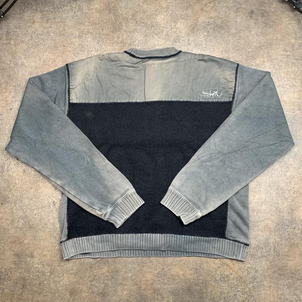 Quiksilver 00s black grey boxy sweatshirt