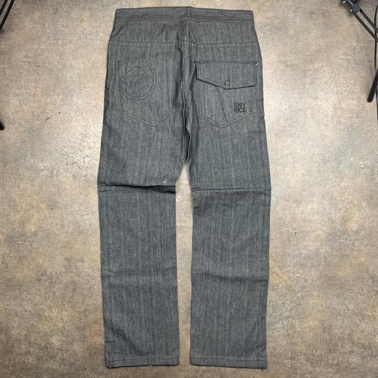 Enyce 00s baggy grey graphic denim jeans