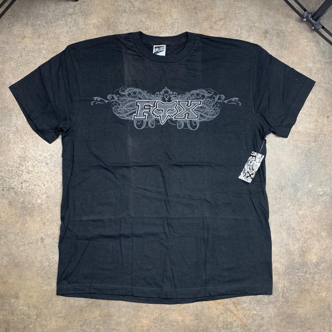 Fox Racing 00s black grey graphic tee