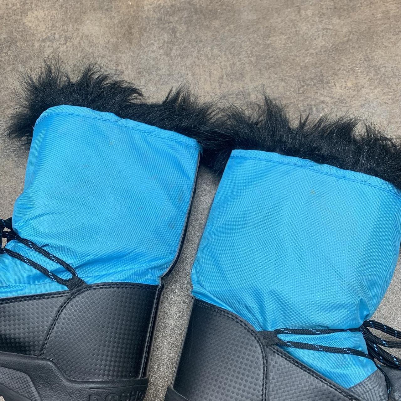 DC Shoes 00s blue black fur lined snow boots