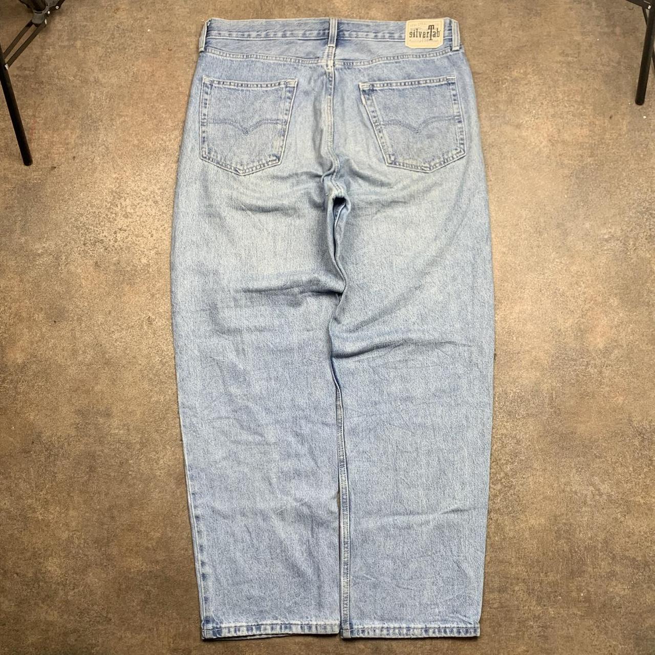 Levi’s Silvertab 00s baggy washed light blue denim jeans