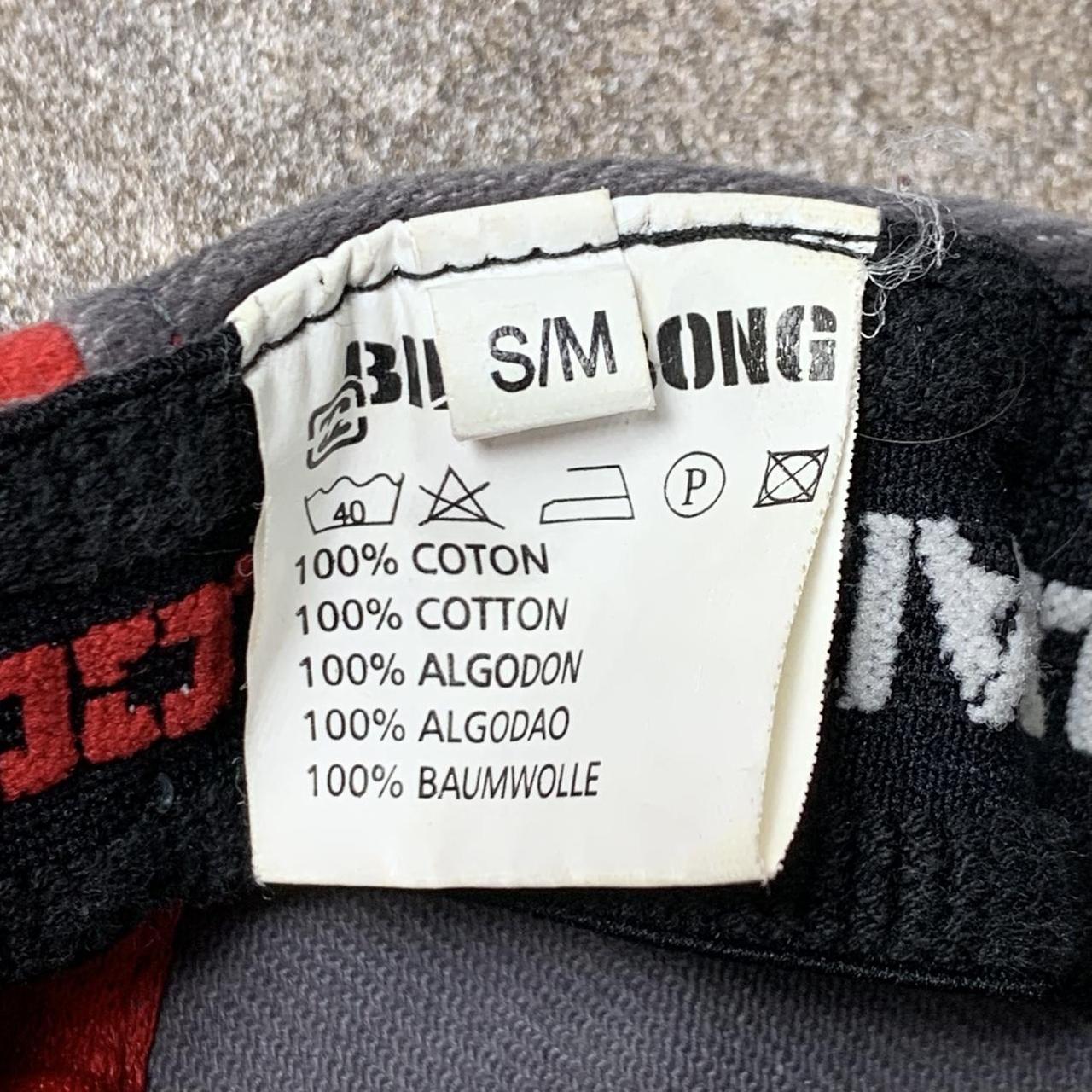 Billabong 00s red grey graphic cap
