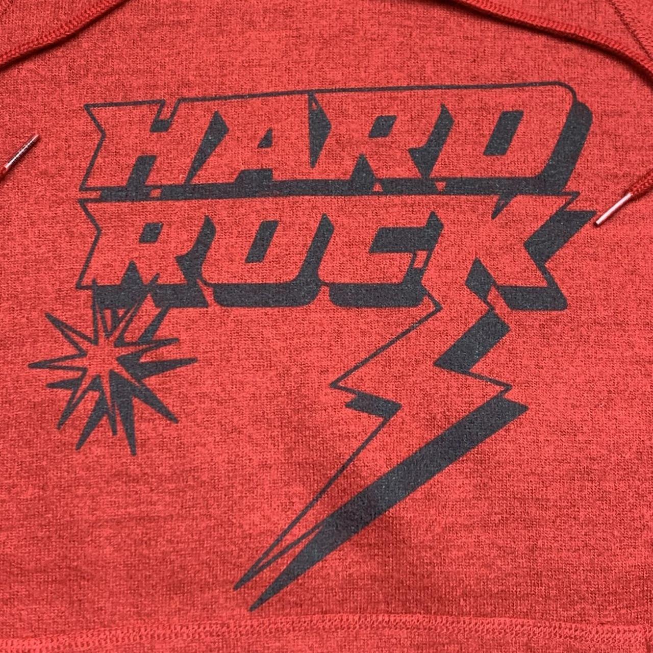 Hysteric Glamour 00s red boxy graphic hoodie