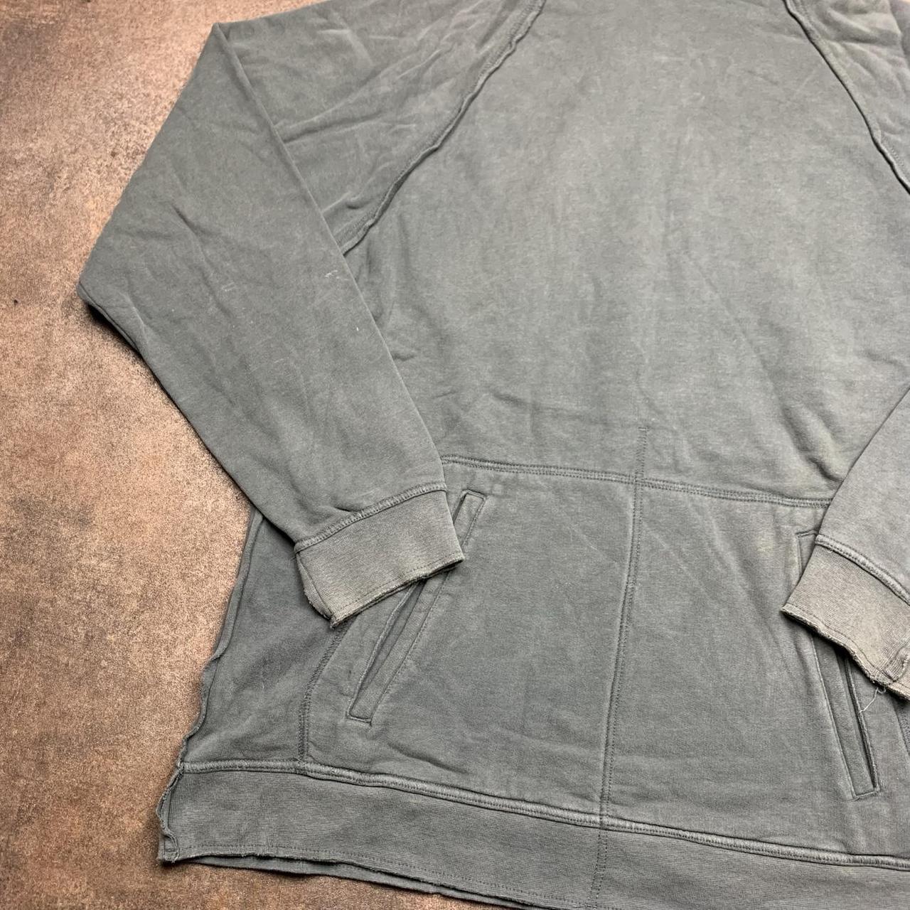 Billabong 00s grey balaclava hood faded graphic hoodie