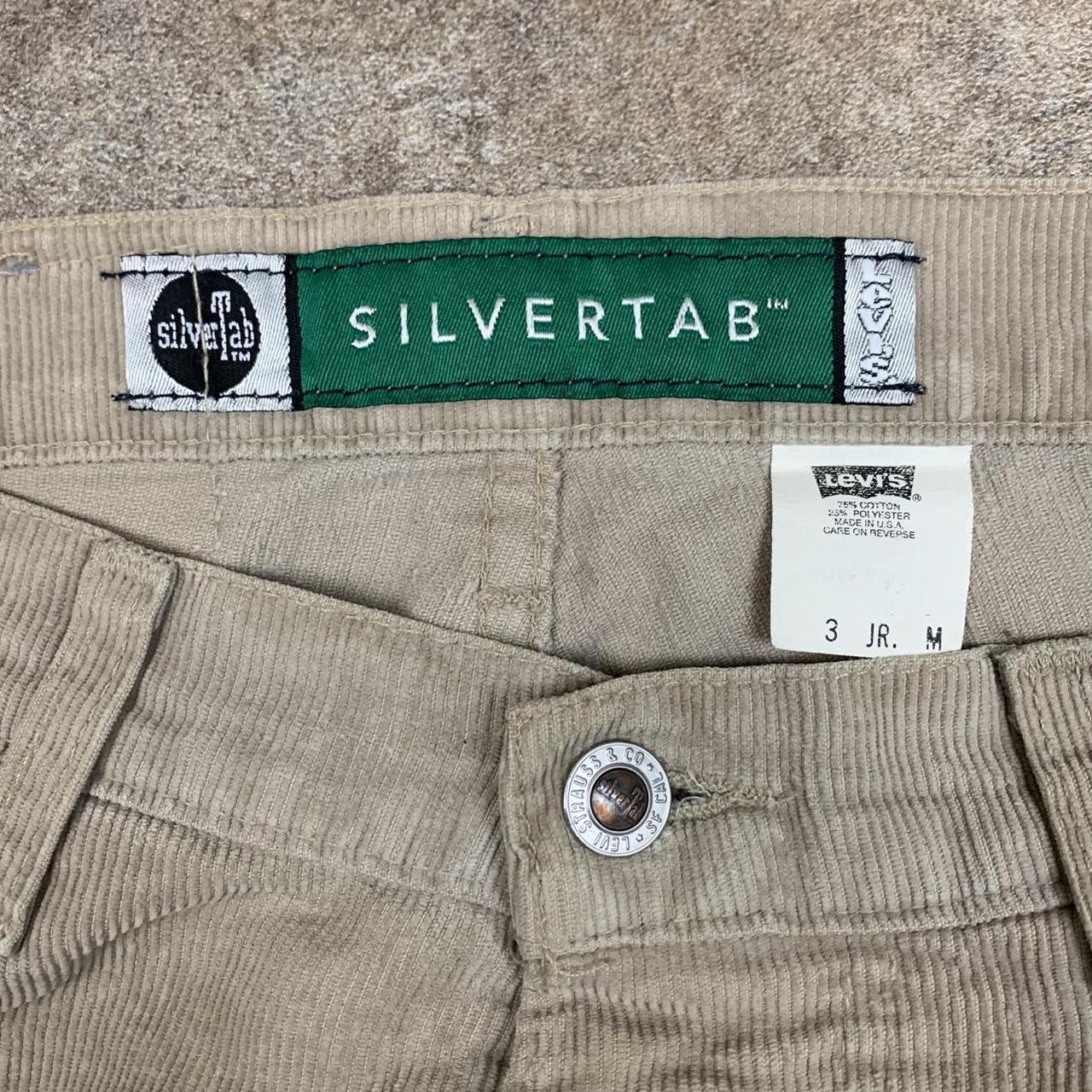 Levi’s Silvertab 90s baggy corduroy cream cargo jeans