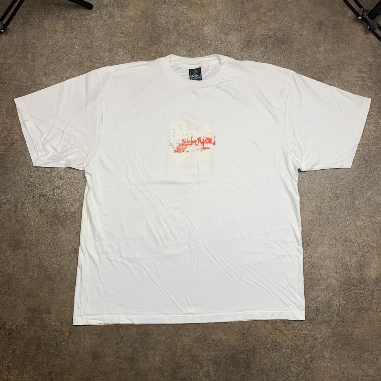 Quiksilver 90s white graphic tee