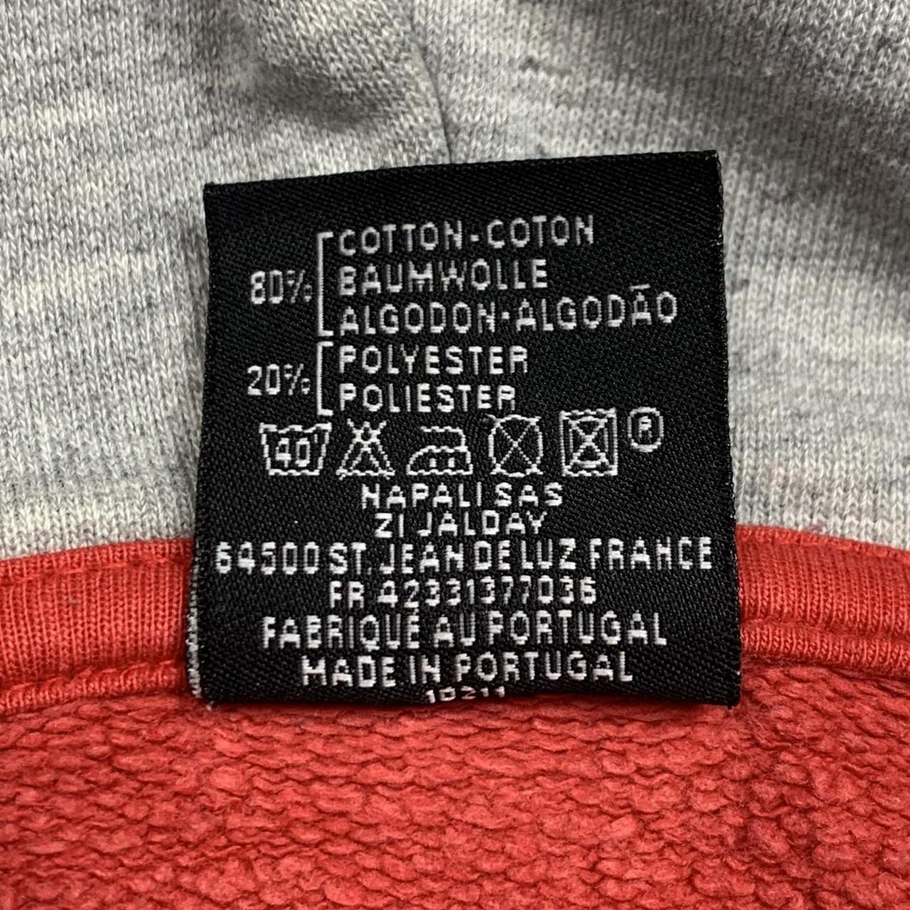 Quiksilver 90s red boxy graphic hoodie