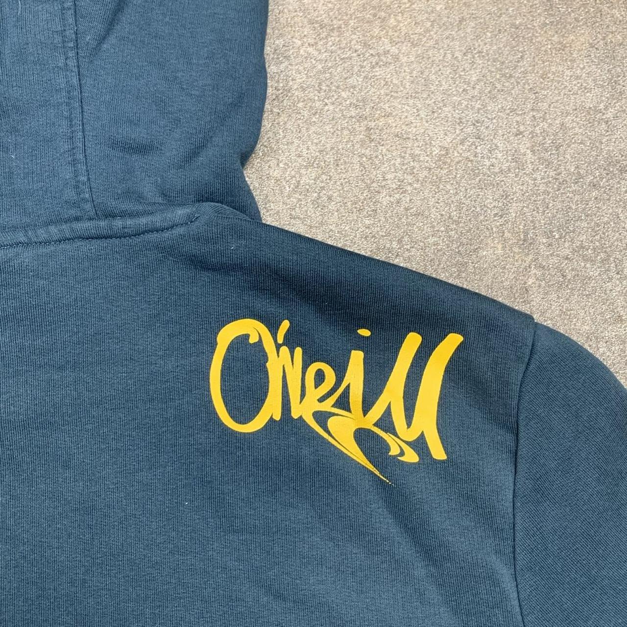O'Neill 00s blue graphic boxy hoodie